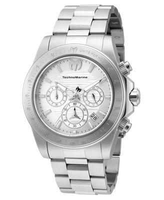 Men's TM-219000 Manta Quartz Chronograph White Dial Watch
