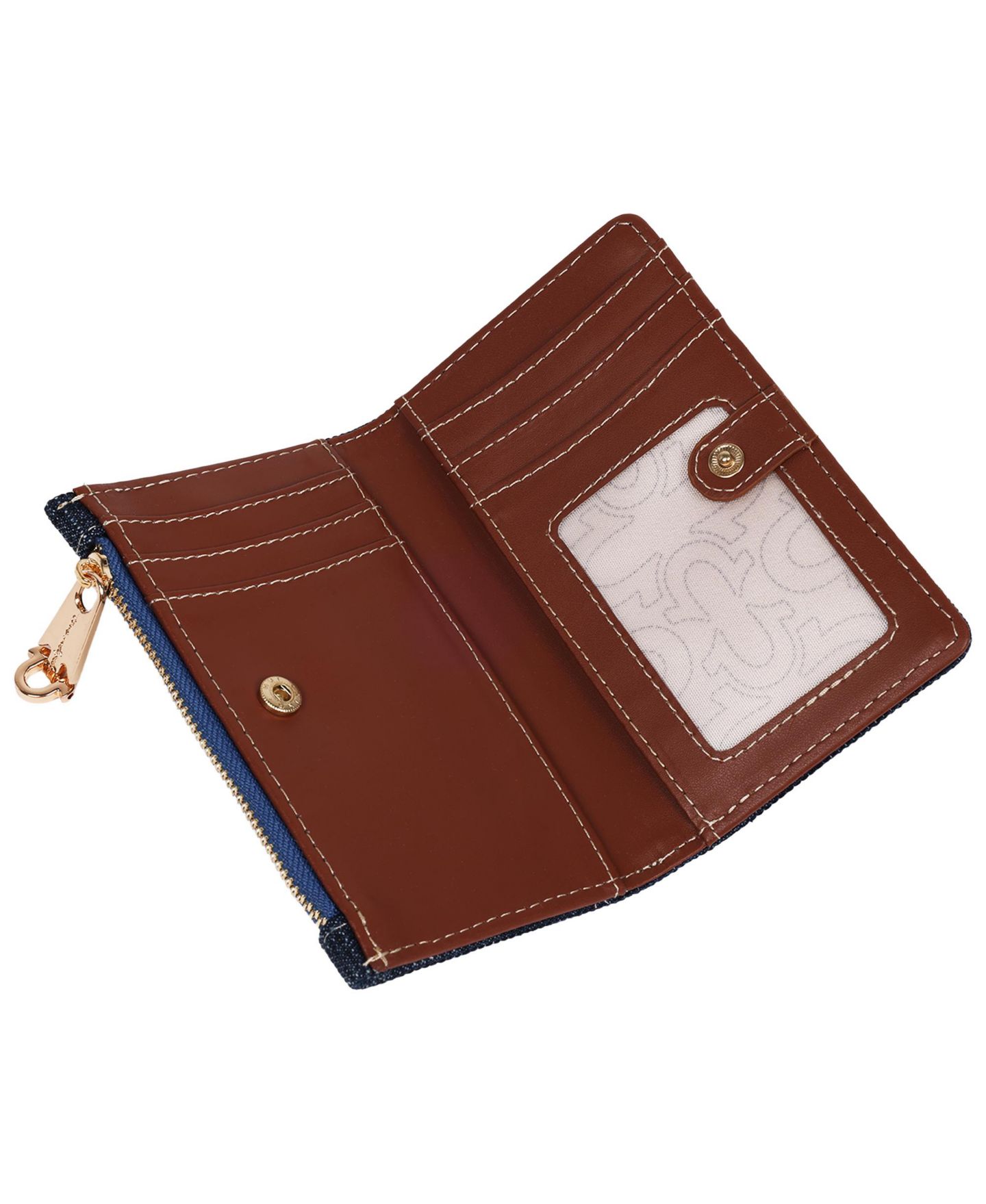 Женский кошелёк True Religion Buddha Patch Small Wallet, цвет: Тёмный джинсовый — фото 4