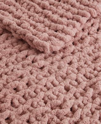 Chunky-Knit Chenille Throw, 50" x 60"