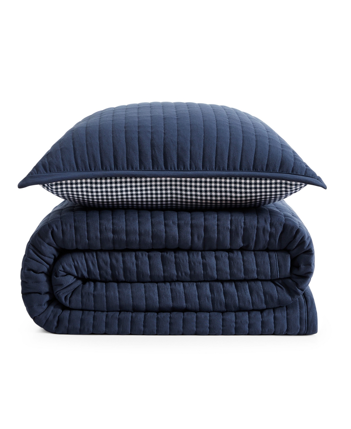 Tommy Hilfiger Solid Washed Microfiber -Pc. Quilt Set