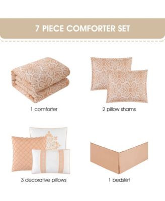 Ethan Geometric 7-Pc. Comforter Set, Queen