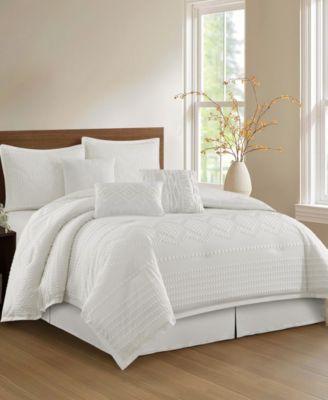 Waverly Geometric 7-Pc. Comforter Set, Queen