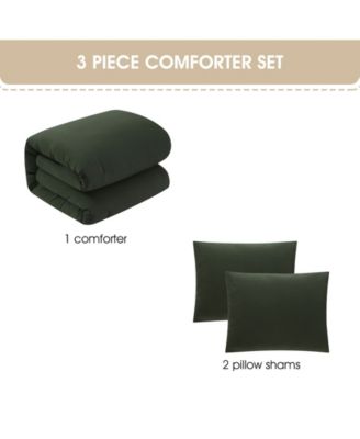 Anaya Solid 3-Pc. Comforter Set, Queen