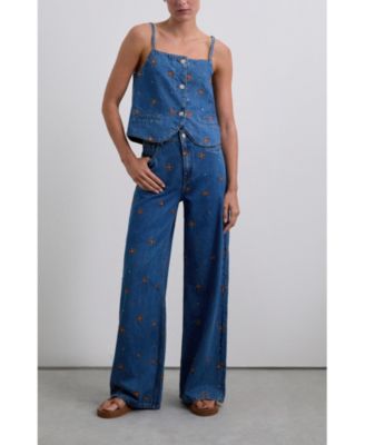 Women's Embflower Denim Pant