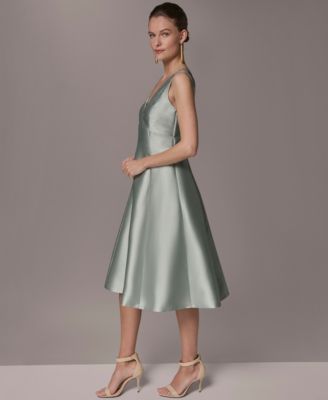 Women's A-Line Midi Dress with Hot Fix Detail