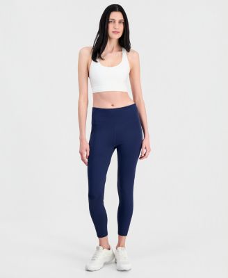 Women's Solid 7/8 Compression Leggings