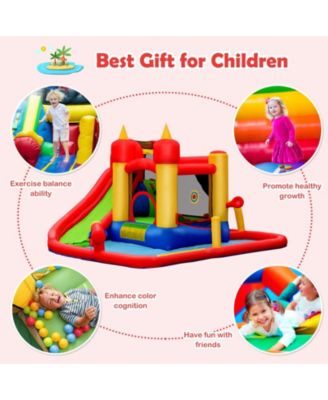 Inflatable Water Slide Bounce House with 740W Blower Included