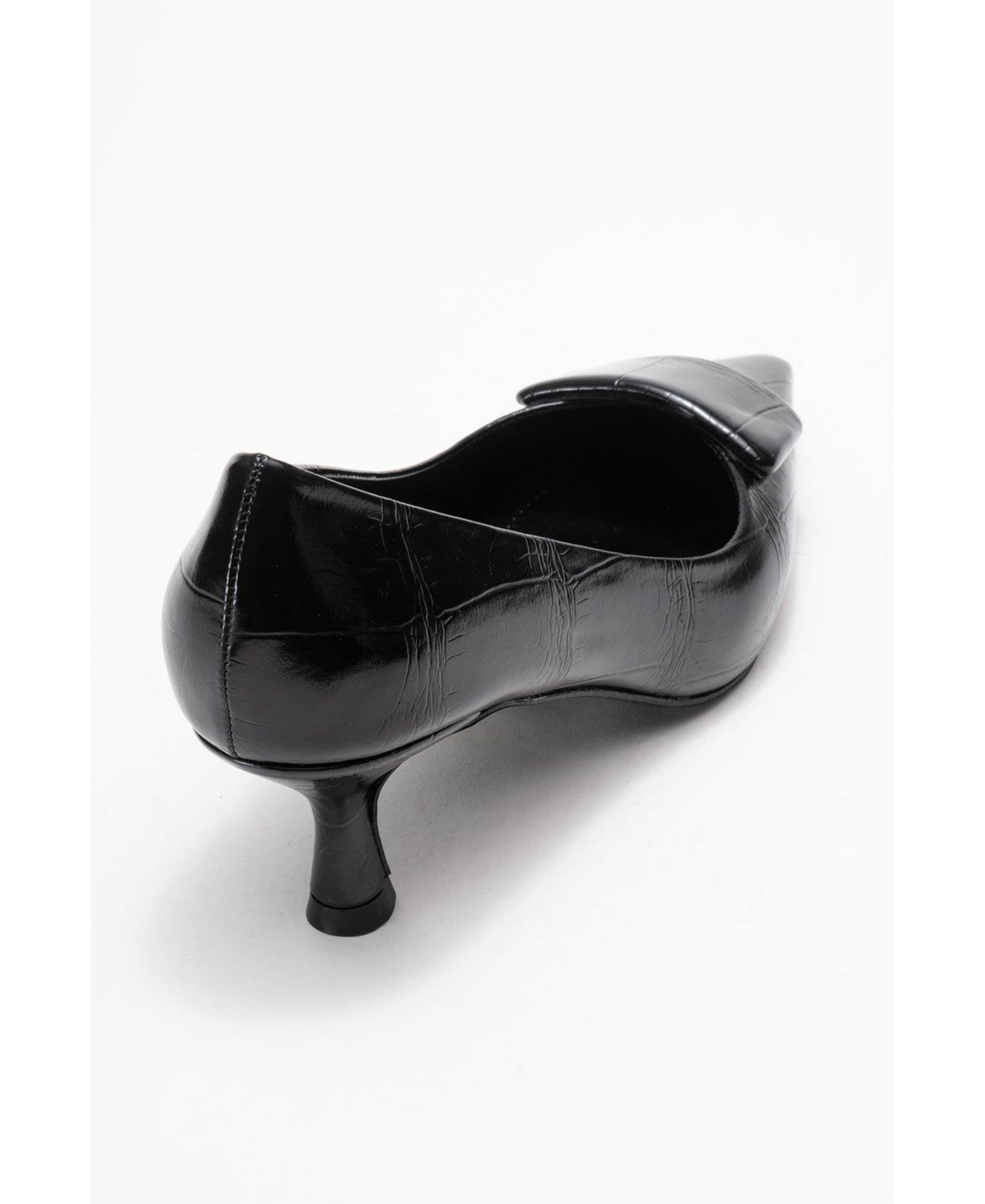 Женские туфли Prologue Shoes Marcia Buckle Pointed Toe, цвет: Чёрный с принтом — фото 3