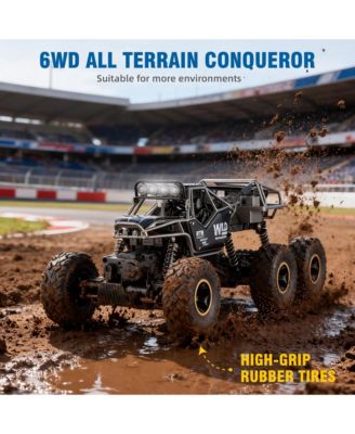 RC Car 1:12 Scale 6WD All-Terrain Monster Truck with 2.4GHz Remote, Waterproof Off-Road Vehicle for Kids and Adults