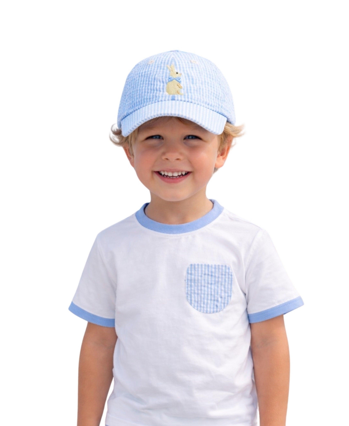 Bits & Bows Baby Boys Seersucker Pocket T-Shirt