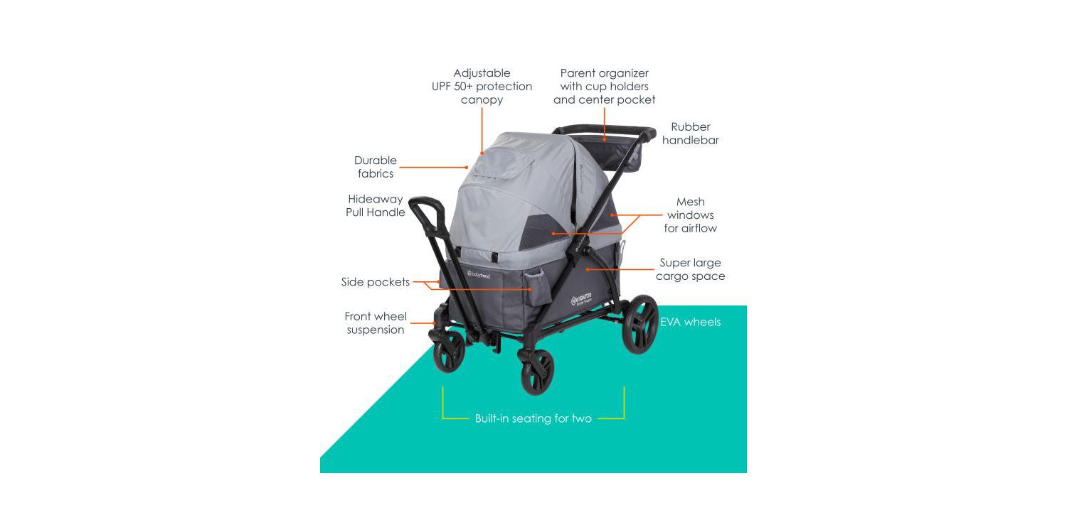 Kids Trend Navigator 2-in-1 Stroller Wagon
