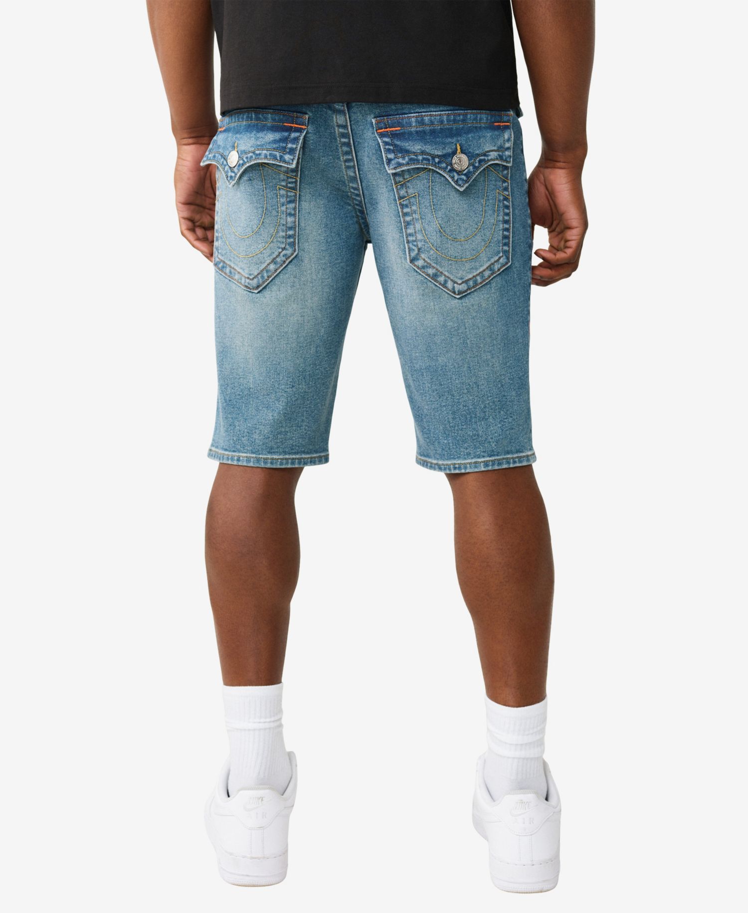 Men's Straight-Fit Ricky Single Needle Flap Shorts