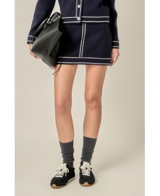 Women's Denim-Look Knit skirt