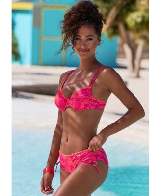 Women's Tropical Underwire Bikini Swimsuit Top Bra Sizing