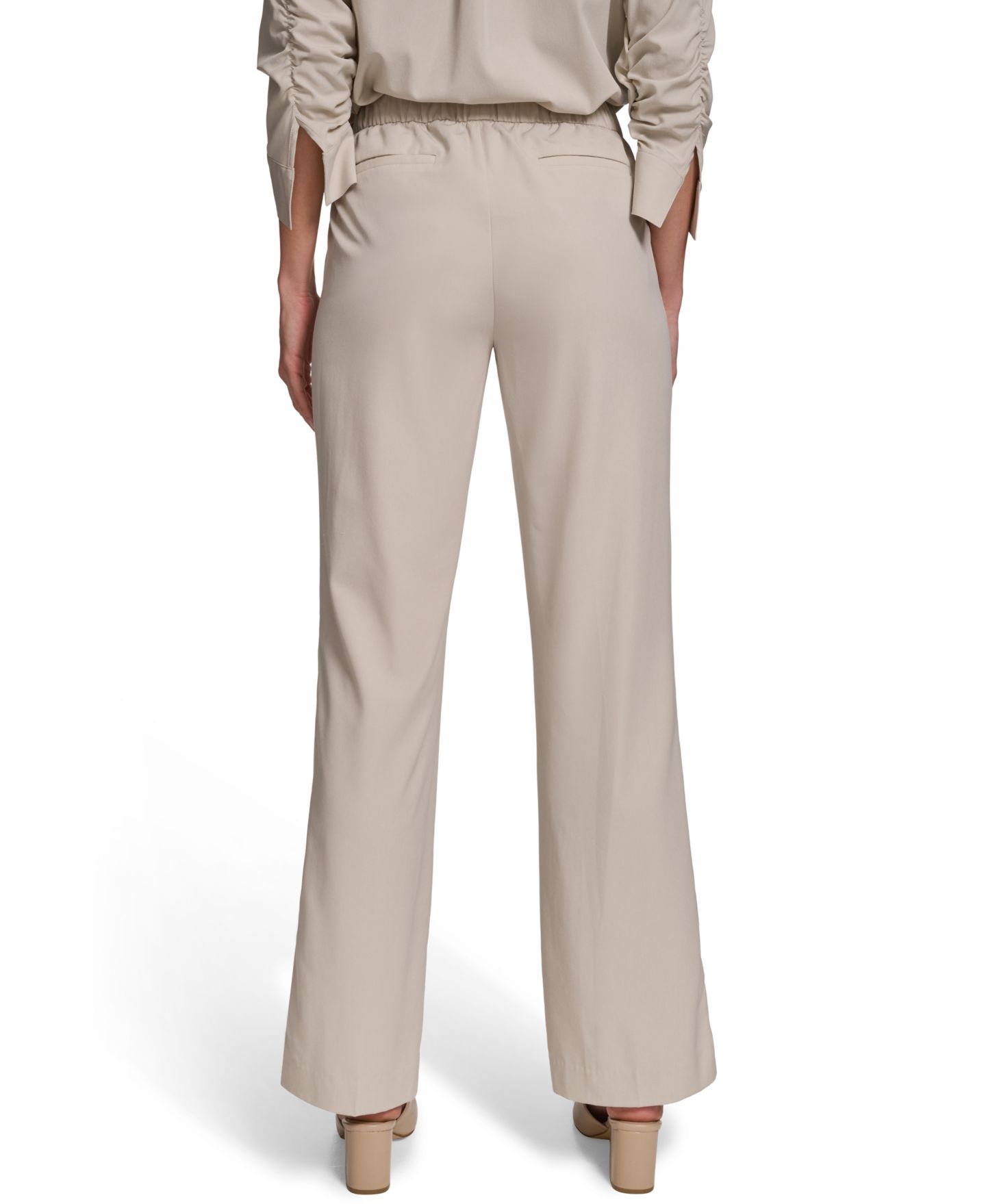 Женские брюки Calvin Klein Pull-On Straight, цвет: Бежевый — фото 2