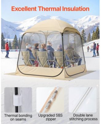 Pop-Up Sports Bubble Tent for 2–4 People with Floor Mat and Cover