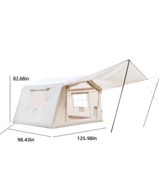 2025 Upgraded Inflatable Tent with Extended Awning