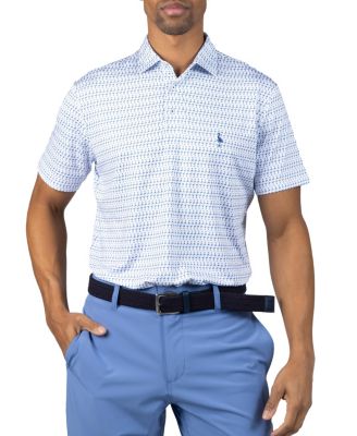 Men's Martini Glasses Printed Performance Polo