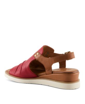 Locals Wedge Sandal with Leather Upper