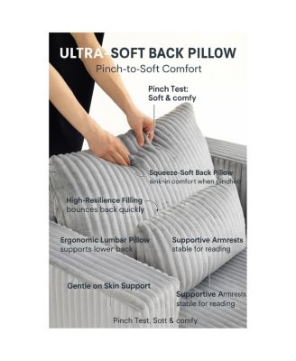 Luxury Corduroy Sofa with Ottoman - Modern & Comfortable