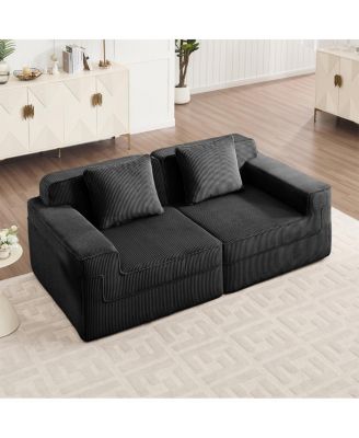 Cloud Boneless Sofa: Plush Corduroy, Unmatched Comfort, Easy Setup