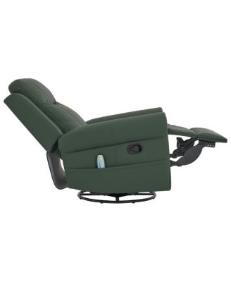 Manual Recliner 270°Swivel Rocker Recliner Chair with Massage & Heating