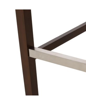 Streamdale 30.5" PU Upholstery Bar Stool w/Back & Metal Footrest