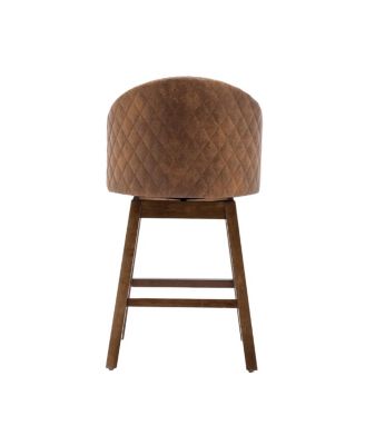 Rotating Bar Chair, Counter Height with Backrest & Footrest
