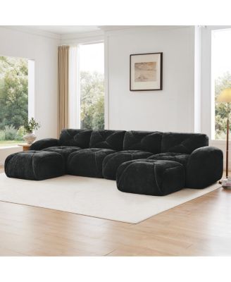 Streamdale U-shaped Boneless Sofa, Tufted, 32D High Density Sponge, Anti-Slip