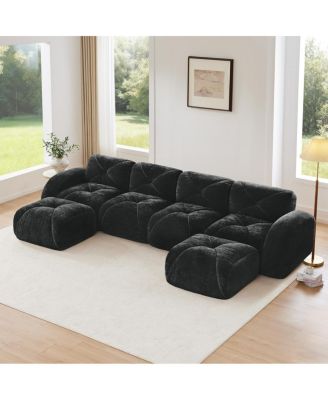 Streamdale U-shaped Boneless Sofa, Tufted, 32D High Density Sponge, Anti-Slip