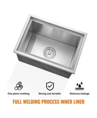 20 x 14 x 12 Inch Drop-In Stainless Steel Ice Chest, 40 Qt with Lid