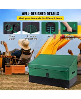 100 Gallon Outdoor Storage Deck Box with Galvanized Frame