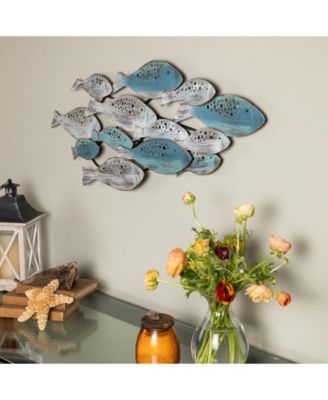 School of Fish Metal Wall Art