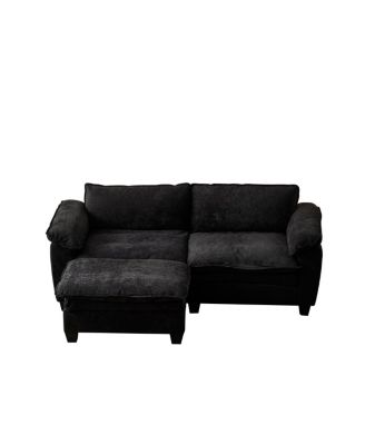 Streamdale Living Room Furniture Big Loveseat Luxury Couch with Ottoman