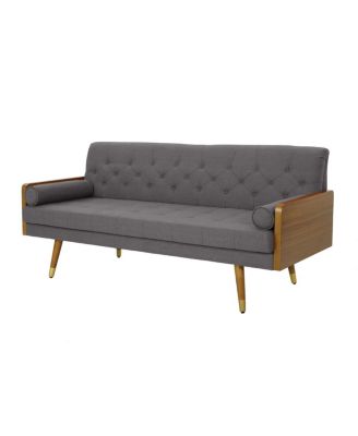 Aidan Mid Century Modern Tufted Fabric Sofa