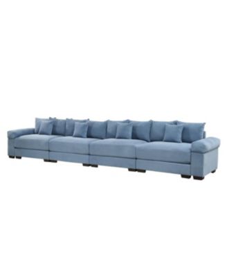  Oversized Cloud Modular Sectional Couch, Premium Corduroy 3-Seater