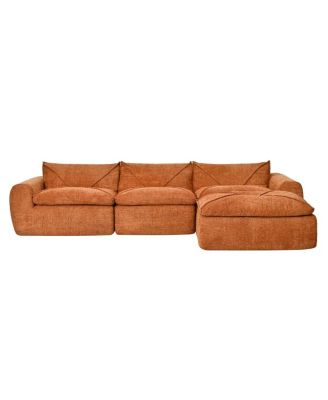 Legless Sofa with High Density Foam, No Assembly Required, Free Combination
