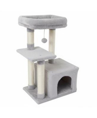 Cat Tree Kitten Tower Indoor Condo Sisal Posts Jump Platform Activity Center Play House