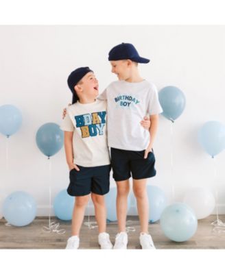 Toddler Boys Birthday Checker Short Sleeve T-Shirt