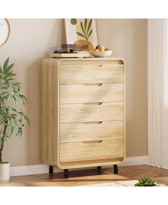 gaomon 5 Drawers Dresser for Bedroom & Nursery, Modern Dresser with Safe  Rounded Corners & Hidden Handles - Macy's