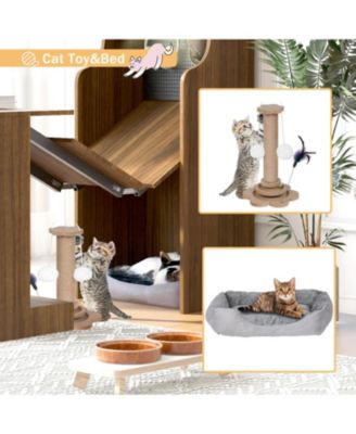 Mid-Century Modern Cat Cabinet