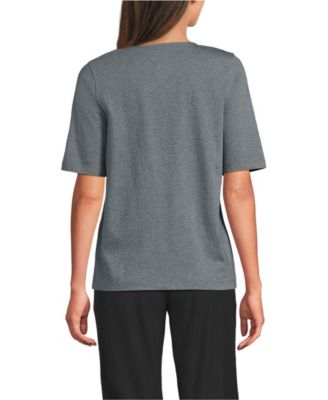 Women's Supima Jersey Half Sleeve Splitneck Shirt