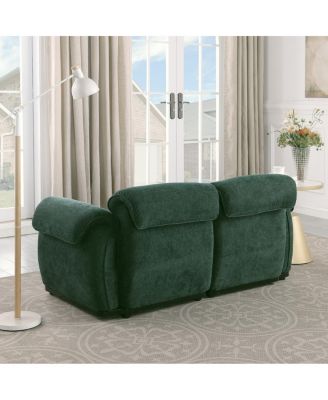 68.5" Modular Chenille Sofa with Iron Frame -  Living Room/Bedroom