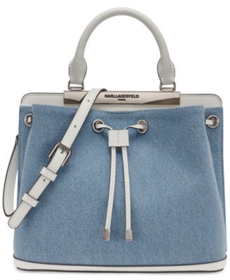 Evelina Drawstring Small Bucket Bag