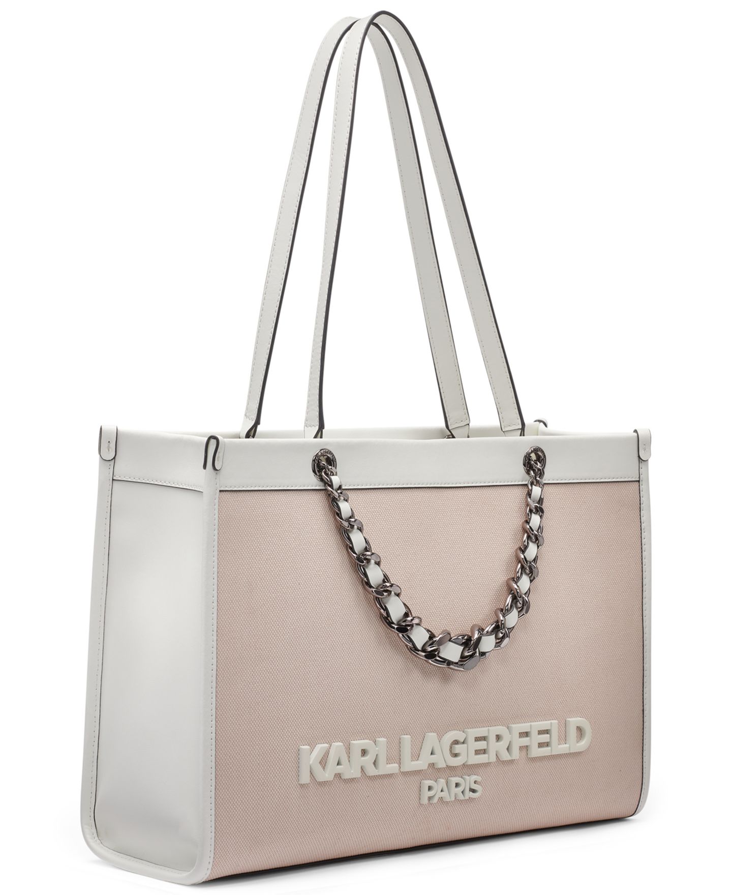 Женская сумка KARL LAGERFELD PARIS Savoie Large Tote Handbag, цвет: Светлый розовый — фото 3