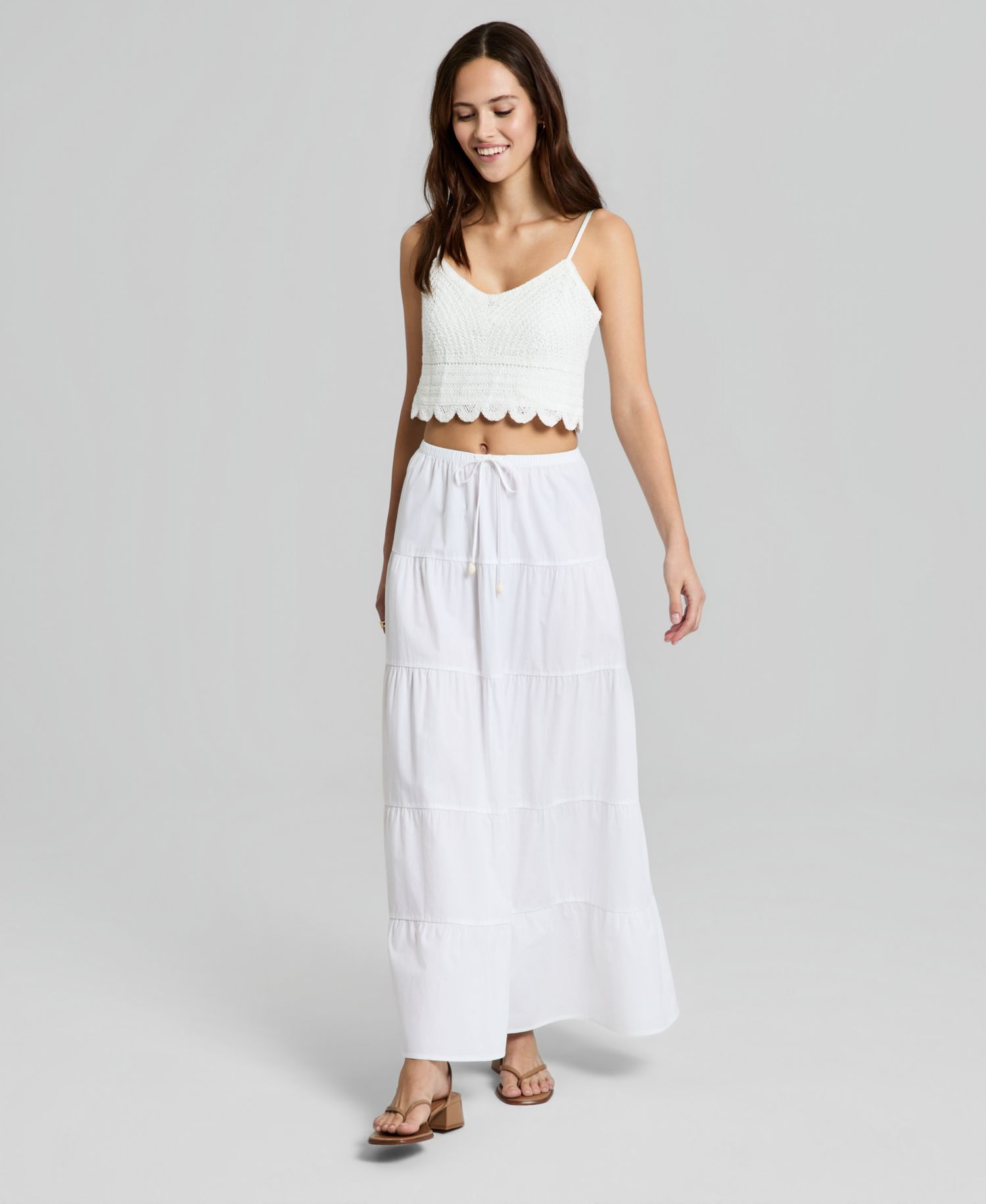 Women's Cotton Crochet Cropped Top