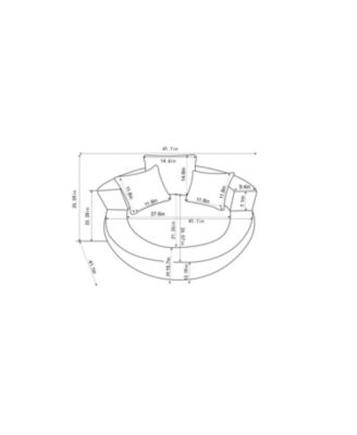 Streamdale Foam Bean Bag Chair w/ Soft Chenille Cover