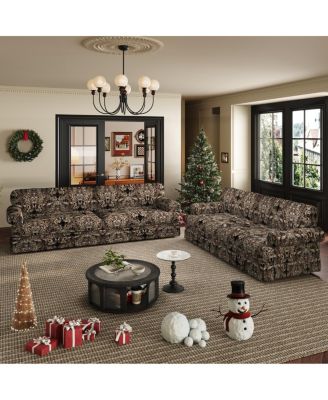 Luxuriously Comfortable 3&4-Seater Cloud Couch, Oxford Fabric Sofa