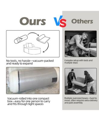 67.5" Indoor Corduroy Oversized Sleeper Sofa with Deep Seat Lounge