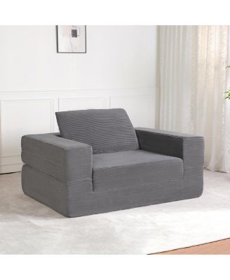 Compression Human Dog Sofa Bed for Adult & Pets, Modern Floor Couch